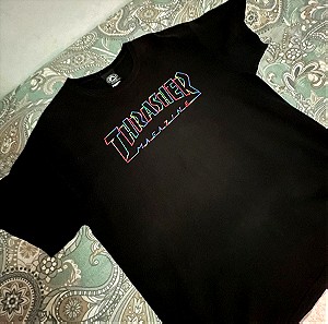 thrasher ανδρική κοντομανικη μαύρη (t-shirt)