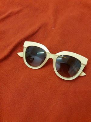 Cellulose acetate sunglasses lightly used, beige with two-tone