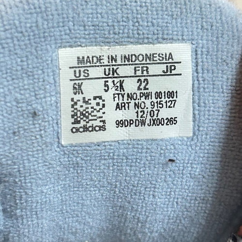 Baby sports shoes used, white-blue, size 22
