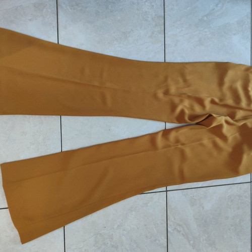 Zara pants size large mustard color like new