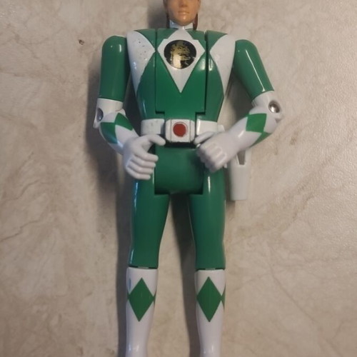 Power Ranger Green Fliphead figure Bandai 1993 like new