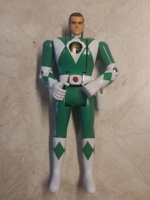 Power Ranger Green Fliphead figure Bandai 1993 like new