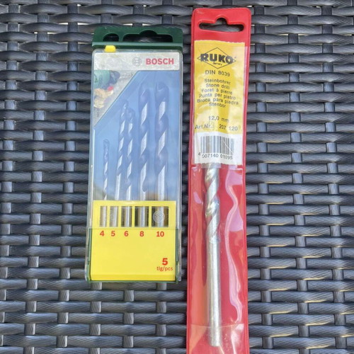 Bosch drill bit set 5pcs with free 12 mm drill bit new