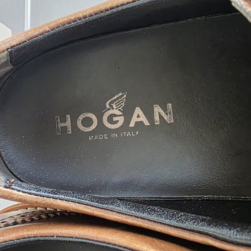 Hogan men's brown leather brogues size 8.5 (42.5)