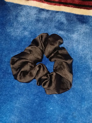Scrunchie XL σαν καινούργιο, μεγάλο μαύρο