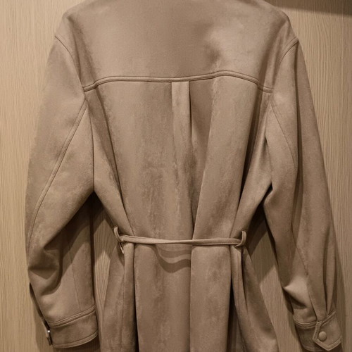 Marks and Spencer women's suede-like coat new, beige, size 4XL