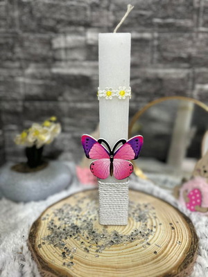 Λαμπάδα πεταλούδα κατόπιν παραγγελίας