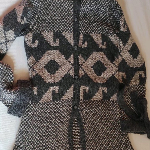 Kookai knitted long cardigan used, size 1 (S-M)