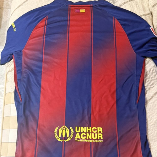 Barcelona jersey new with tags, slim fit Large