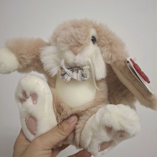 Medium Bunny Rabbit Vintage Plush Toy set of 2 by KEEL new with tags
