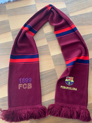 Κασκόλ ποδοσφαίρου Barcelona FC καινούργιο, γνήσιο