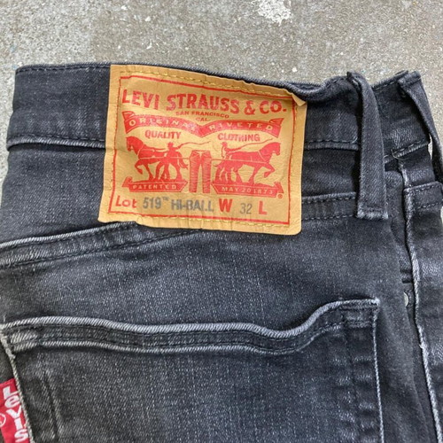 Levi's 519tm black denim jeans, men's W32 L30