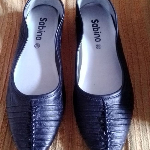 Black pasoumaki shoes made of synthetic leather, unworn, size 38