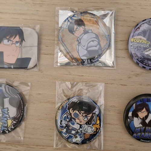 Can badges My Hero Academia Tenya Iida καινούργια, μπλε