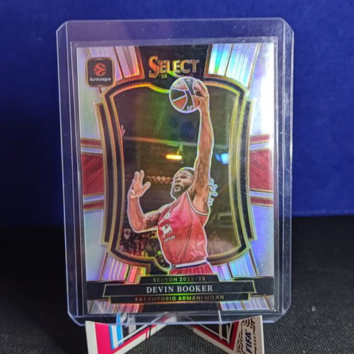 Devin Booker Silver Euroleague Select 2025-2026 Card like new