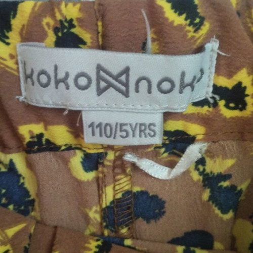 Koko Noko girls' shorts like new, size 110 cm, black and brown