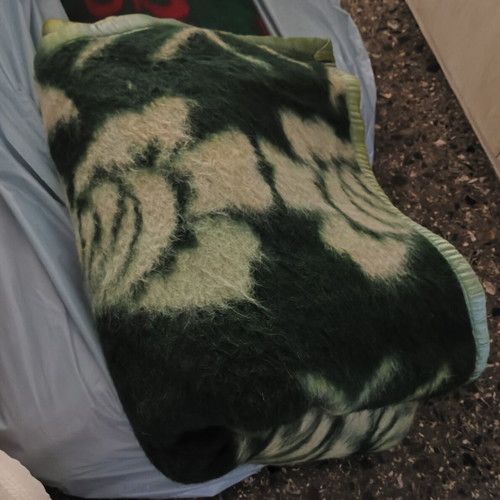 Vintage woven and knitted traditional blankets