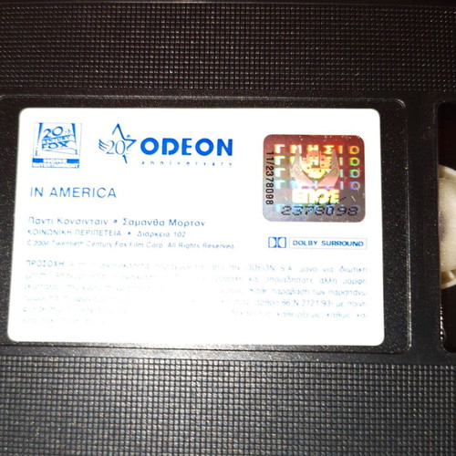 In America VHS tape used with subtitles