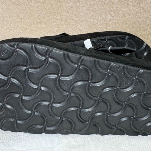 Birkenstock Boston BS Black Suede Clogs Size 35 New