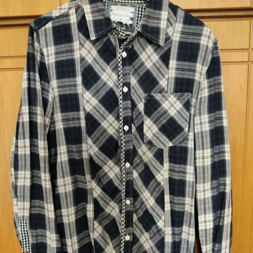 Pepe Jeans checked shirt used, size medium, blue