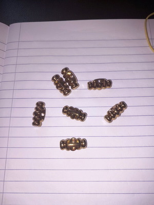 Vintage buttons used, set of 7 pieces