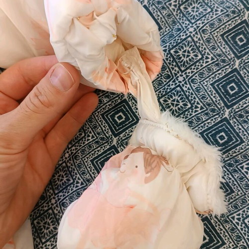 Full baby jumpsuit like new for girls with mittens