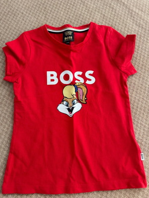 Παιδική μπλούζα Boss καινούργια, κόκκινη, μέγεθος 6