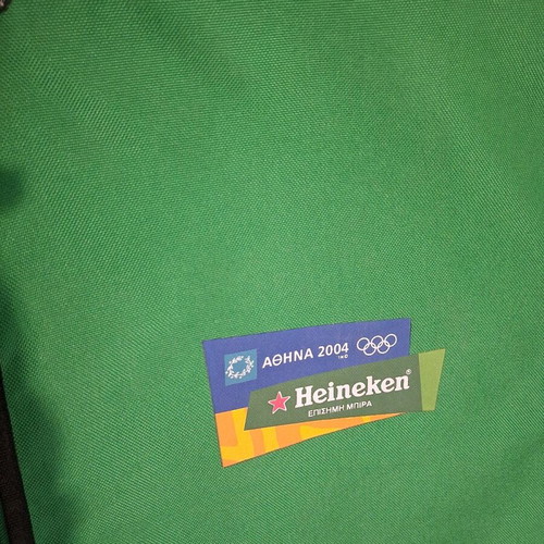 Collectible Heineken Athens 2004 Backpack with Built-in Speakers New