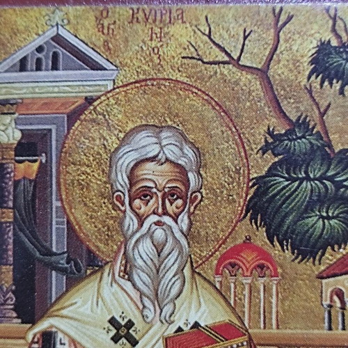 Icons of Saints Kyprianos and Ioustini on wood like new