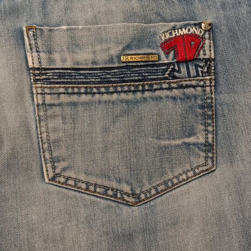 John Richmond jeans used, light blue vintage wash, men's