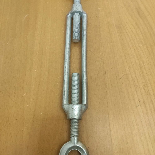 Wire rope turnbuckle 16M new, galvanized open type with hook and eye