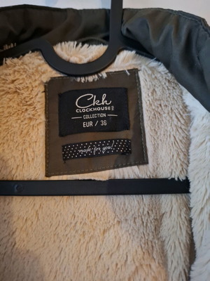 Long olive Clockhouse jacket used, size small