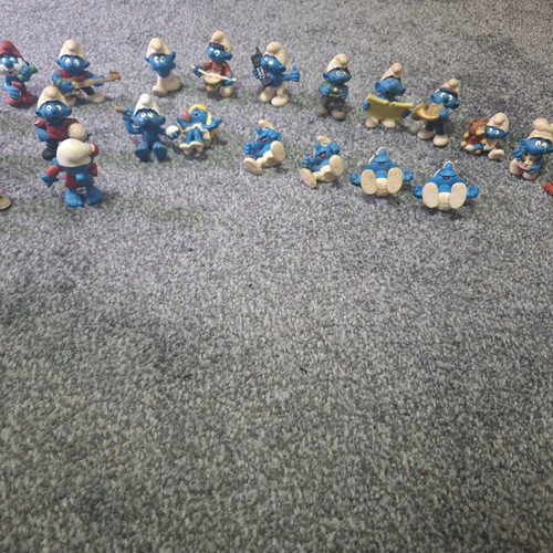 Smurfs figures like new, set of 22 pieces