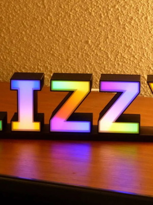 LED lamp with personalized letters new