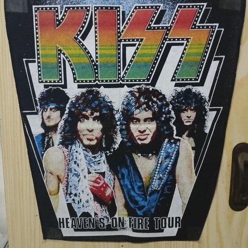 KISS Heaven's On Fire Tour Back Patch new