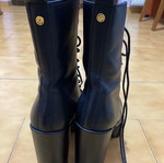 Tsakiris Mallas black heeled ankle boots like new, size 39