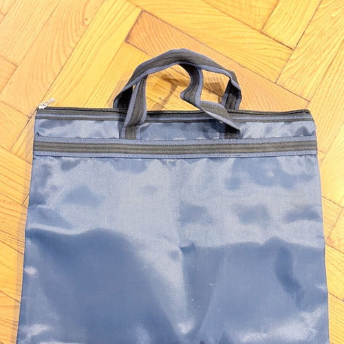 Blue hand bag new with zipper