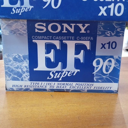 Sony EF 90min cassette tapes sealed pack of 10