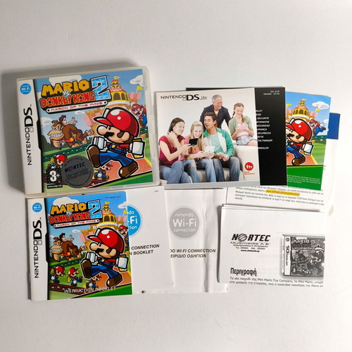 Mario Vs Donkey Kong 2 March of the Minis Nintendo DS case and manual used, no game