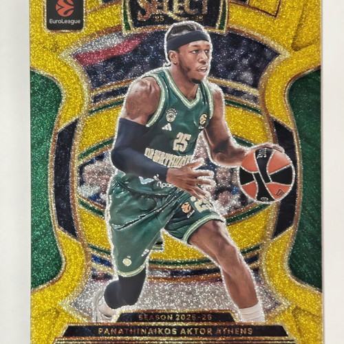 Kendrick Nunn Gold Glitter SSP Euroleague Select 2025 26 card new