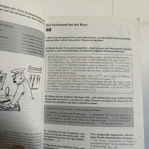 Deutsch für Studenten Text- und Übungsbuch used