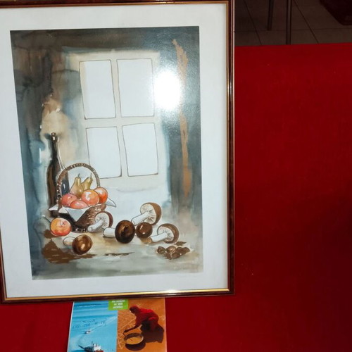 Vintage painting signed Ferry, like new, 65x52 cm