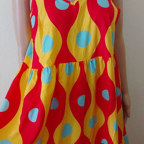 Long colorful balloon dress new, sizes M and L