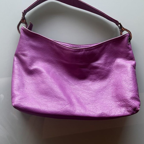 Bag Made in Italy shoulder, Vera Pelle quality, like new, pink and purple
