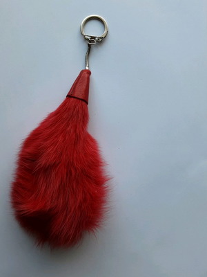 Kastoria leather keychain new, red handmade
