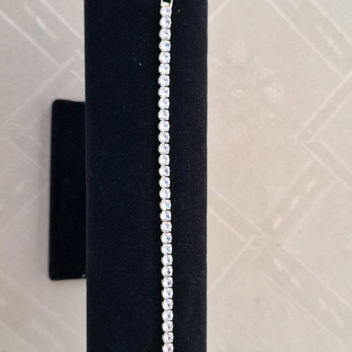 Bracelet new 17 cm gold and silver