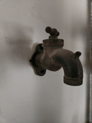Vintage brass faucet refurbished