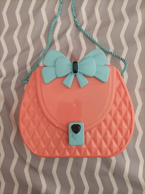 Toy bag with various used toys