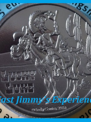 Lucky Luke Official Relief 5 Euro Coin 2024 in Coin Card new