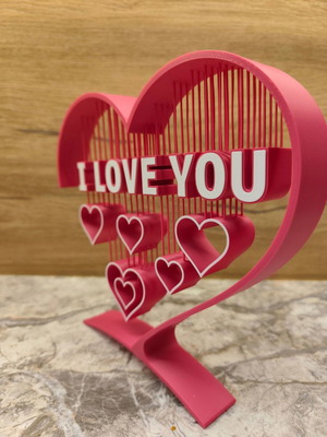 Valentine Heart String Art new, size 24x22 cm
